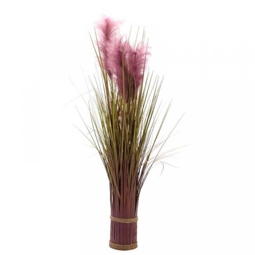 70cm - Faux Flower Bouquet - Purple Pampas