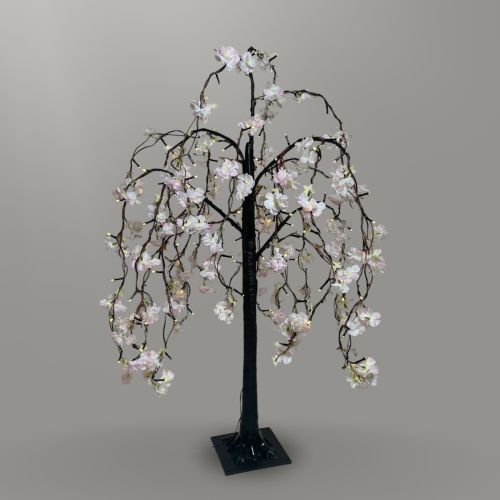 120cm (4ft) Cherry Blossom Tree with 144 Pale Pink Flower LEDs