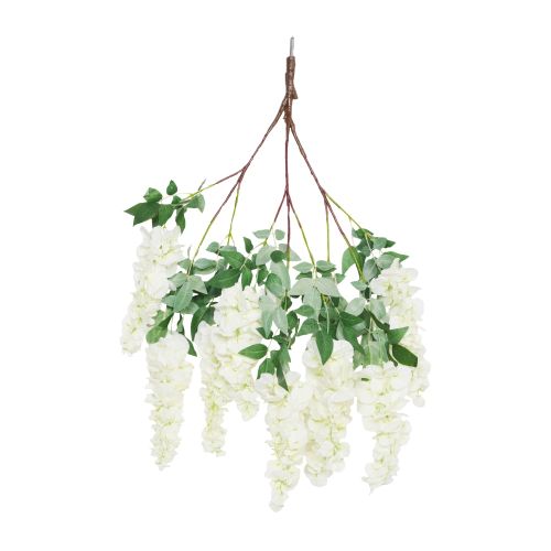 83cm MultiBranch Short Wisteria Branch – Cream