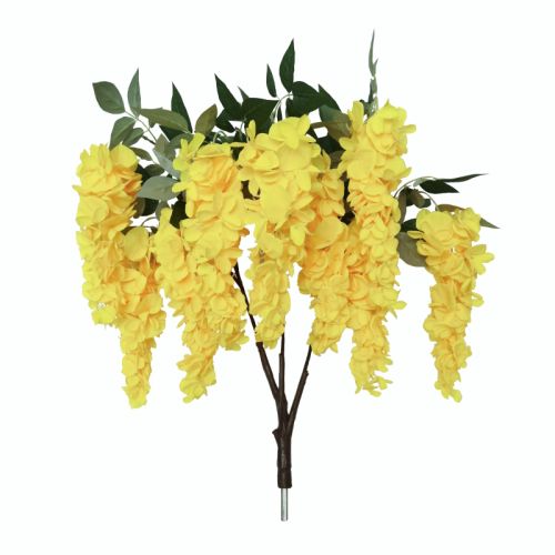 83cm (2.7ft) MultiBranch Yellow Wisteria Branch