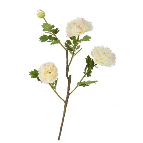 75cm (2.4ft) Peony Stem - White