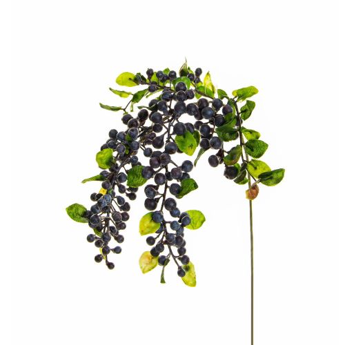 55 cm Hanging Purple Berry Spray